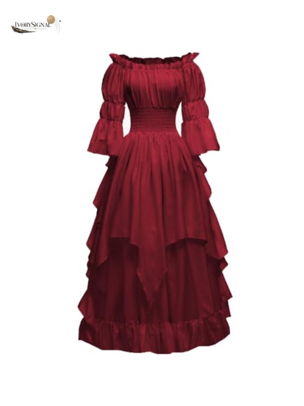 Women's Gothic Witch Dress Medieval Renaissance Costume Victorian
